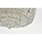 Dar EIT5008 Eitan 9 Light Beaded Flush Clear and Polished Chrome