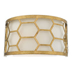 Dar EPS0712 Epstein 1 Light Wall Light Gold And Ivory