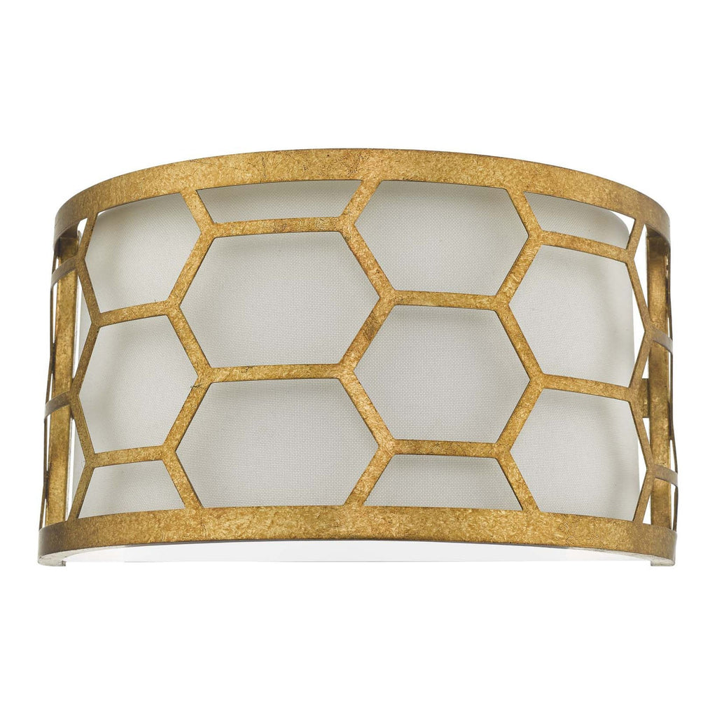 Dar EPS0712 Epstein 1 Light Wall Light Gold And Ivory