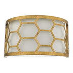 Dar EPS0712 Epstein 1 Light Wall Light Gold And Ivory