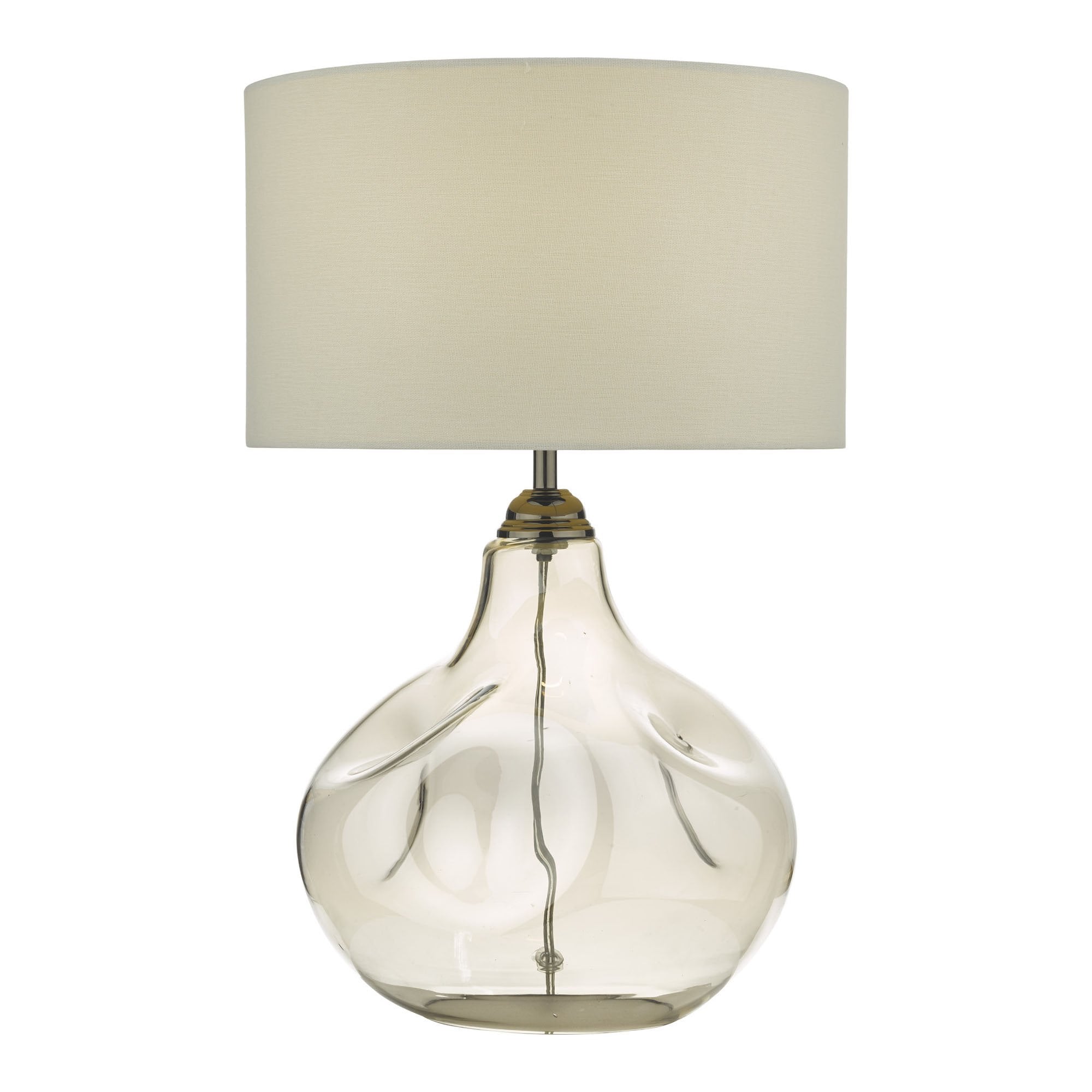 Dar ESA4210 Esarosa Table Lamp Smoked Glass With Shade
