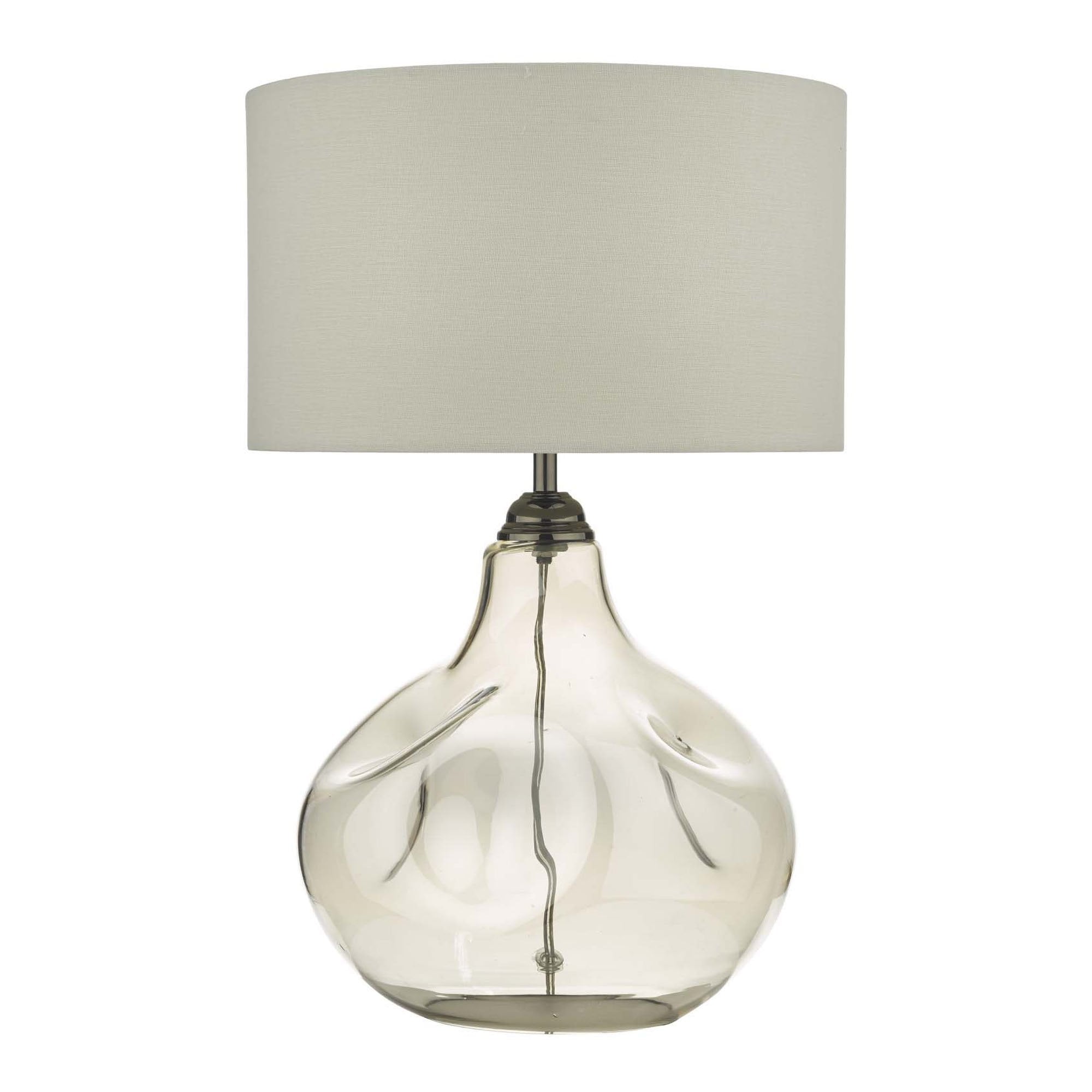 Dar ESA4210 Esarosa Table Lamp Smoked Glass With Shade