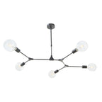 Dar EUP0539 Euphemia 5 Light Pendant Black