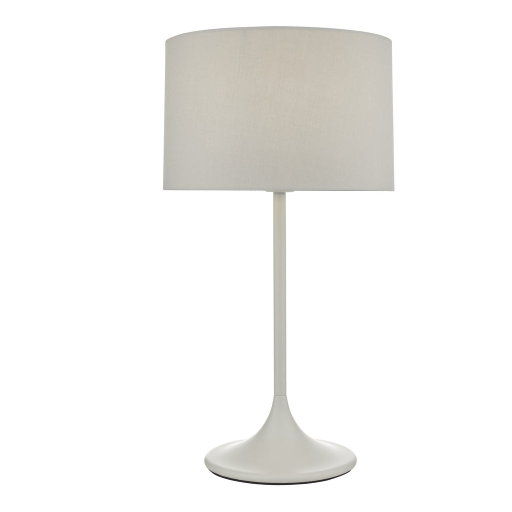 Dar FUN4239 Funchal Table Lamp Grey With Shade