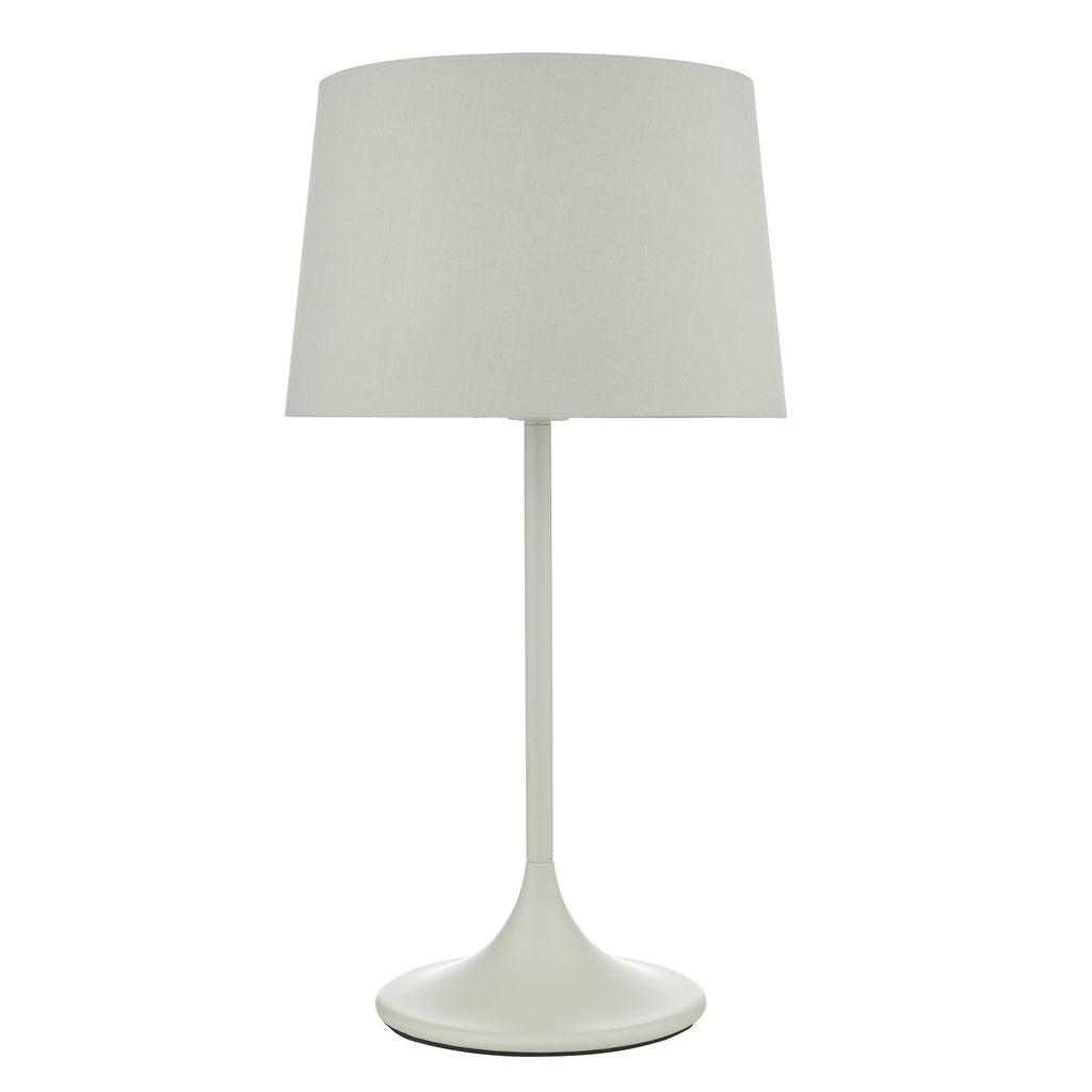 Dar FUN4239 Funchal Table Lamp Grey With Shade