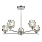 Dar IDI5450 Idina 5 Light Semi Flush Polished Chrome