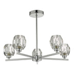 Dar IDI5450 Idina 5 Light Semi Flush Polished Chrome