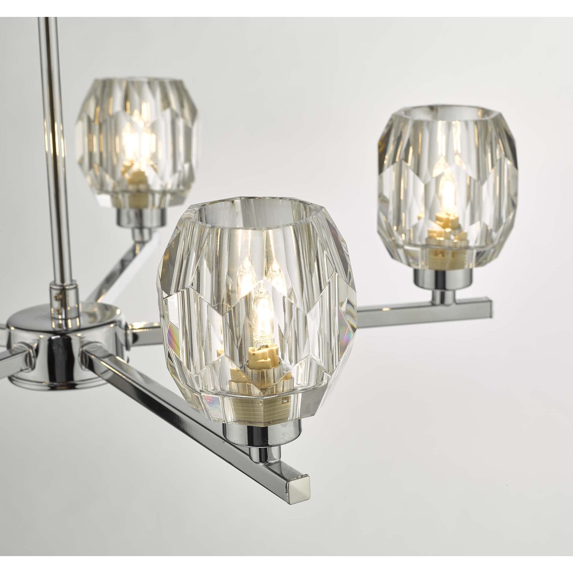 Dar IDI5450 Idina 5 Light Semi Flush Polished Chrome