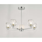 Dar IDI5450 Idina 5 Light Semi Flush Polished Chrome
