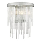 Dar ISL0950 Isla 2 Light Wall Light Polished Chrome And Clear Glass