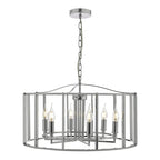 Dar MYK0650 Myka 6 Light Pendant Polished Chrome (S)