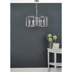 Dar MYK0650 Myka 6 Light Pendant Polished Chrome (S)