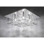 Dar ORE5450 Orella 5 Light Flush Polished Chrome And Crystal