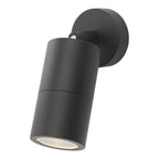 Dar ORT0722 Ortega 1 Light Wall Light Black IP65 (S)