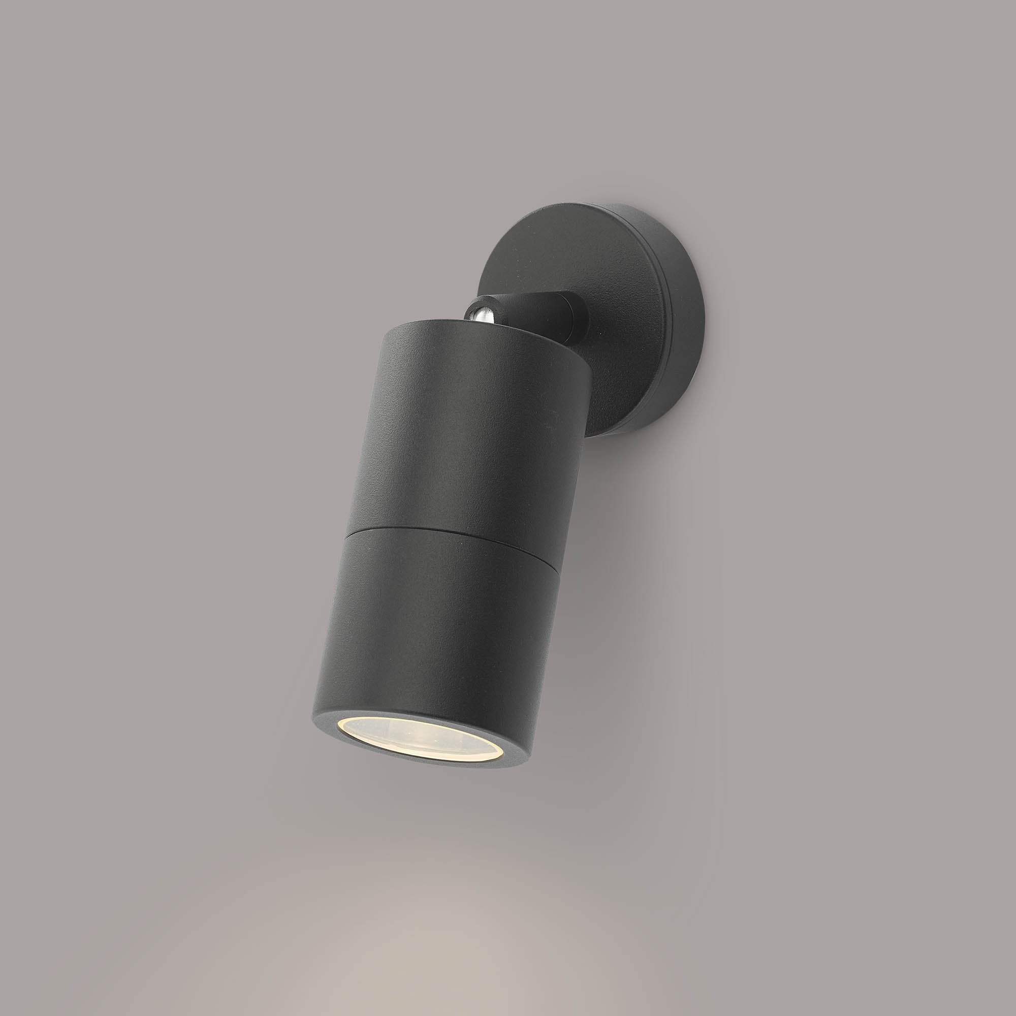 Dar ORT0722 Ortega 1 Light Wall Light Black IP65 (S)