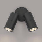 Dar ORT0922 Ortega 2 Light Wall Light Black IP65