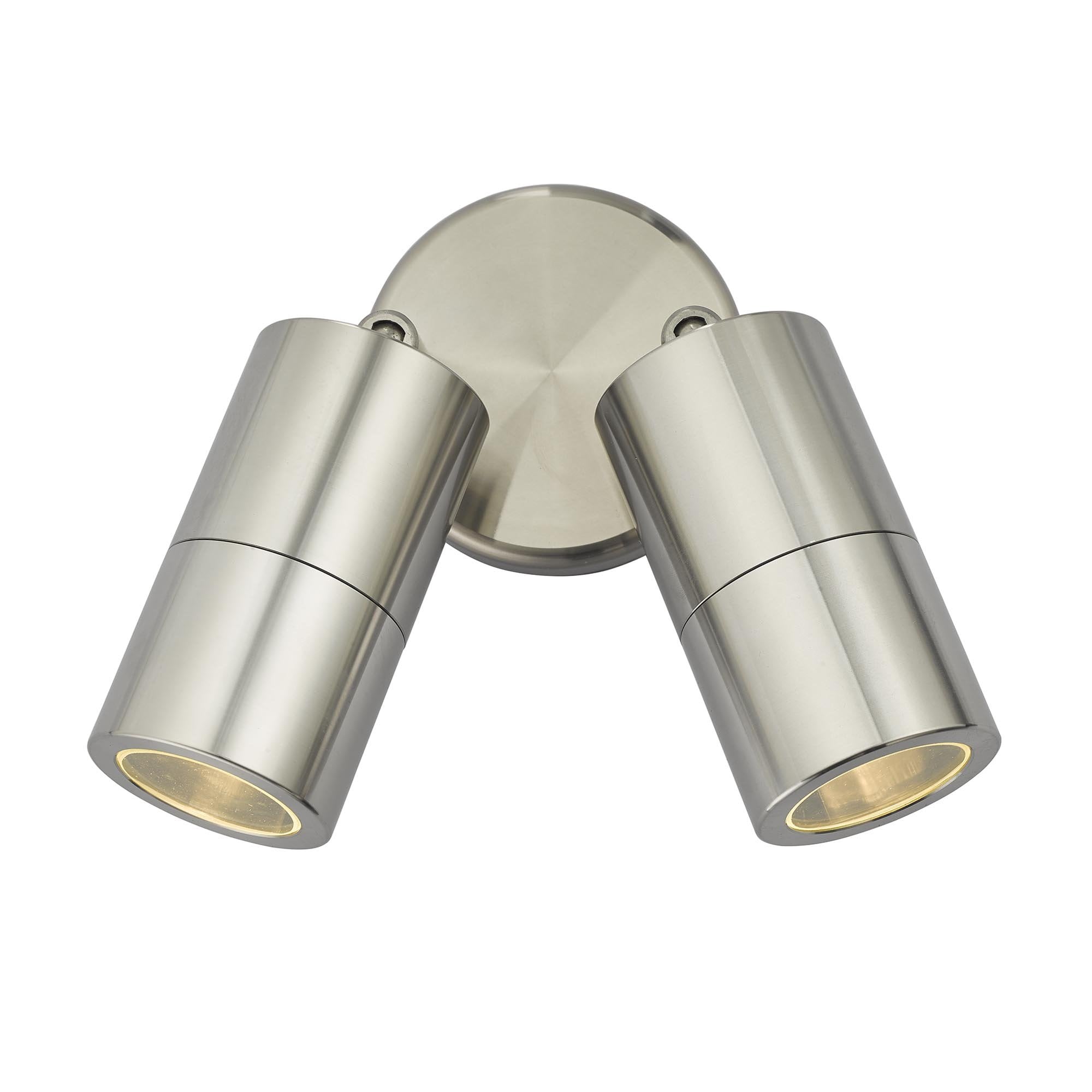 Dar ORT0968 Ortega 2 Light Wall Light Aluminium IP65 (S)