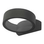 Dar REO3239 Reon 1 Light Wall Light Circle Fixed Anthracite IP65 LED