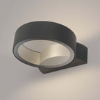 Dar REO3239 Reon 1 Light Wall Light Circle Fixed Anthracite IP65 LED