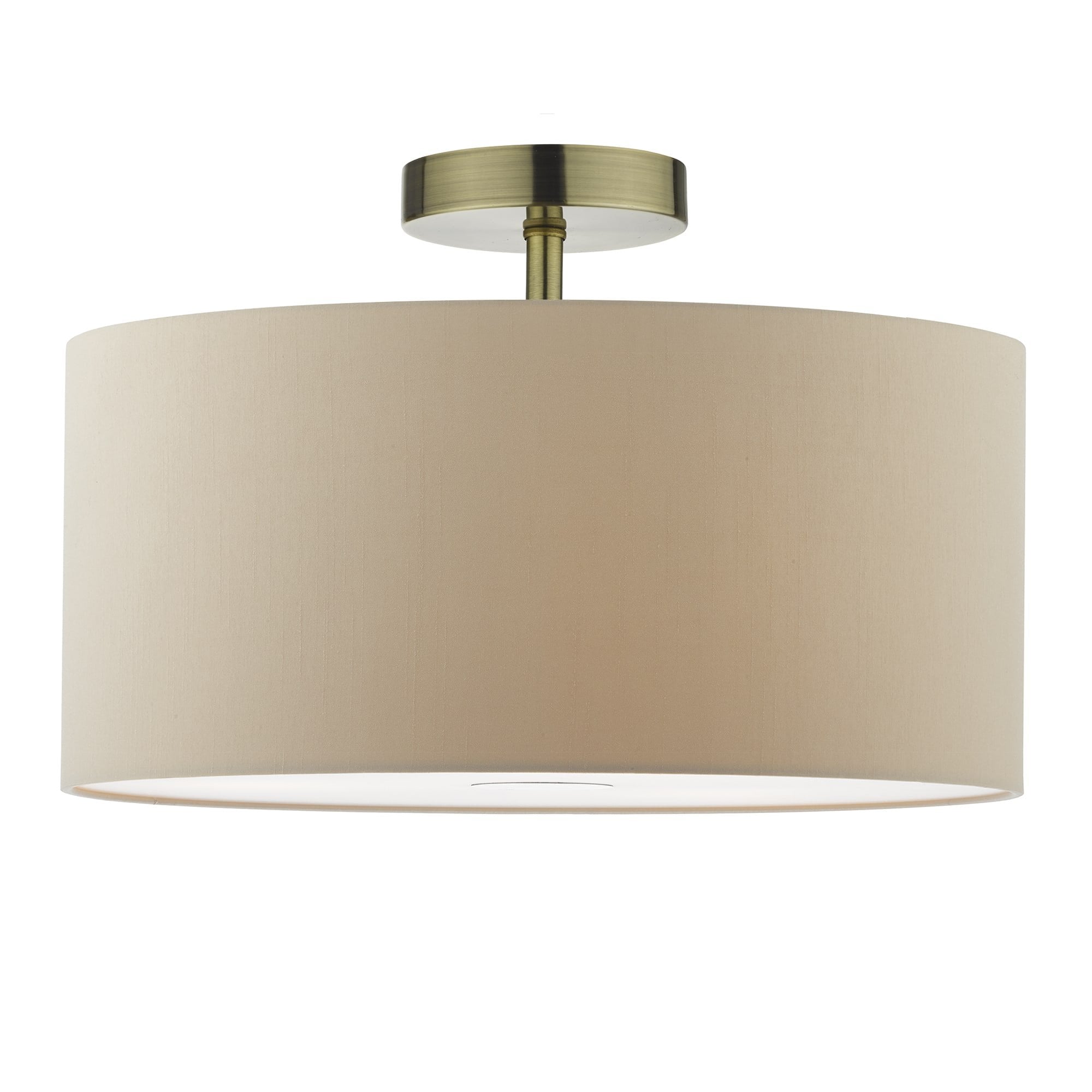Dar SF0175 Accessory 1 Light Semi Flush Suspension Antique brass