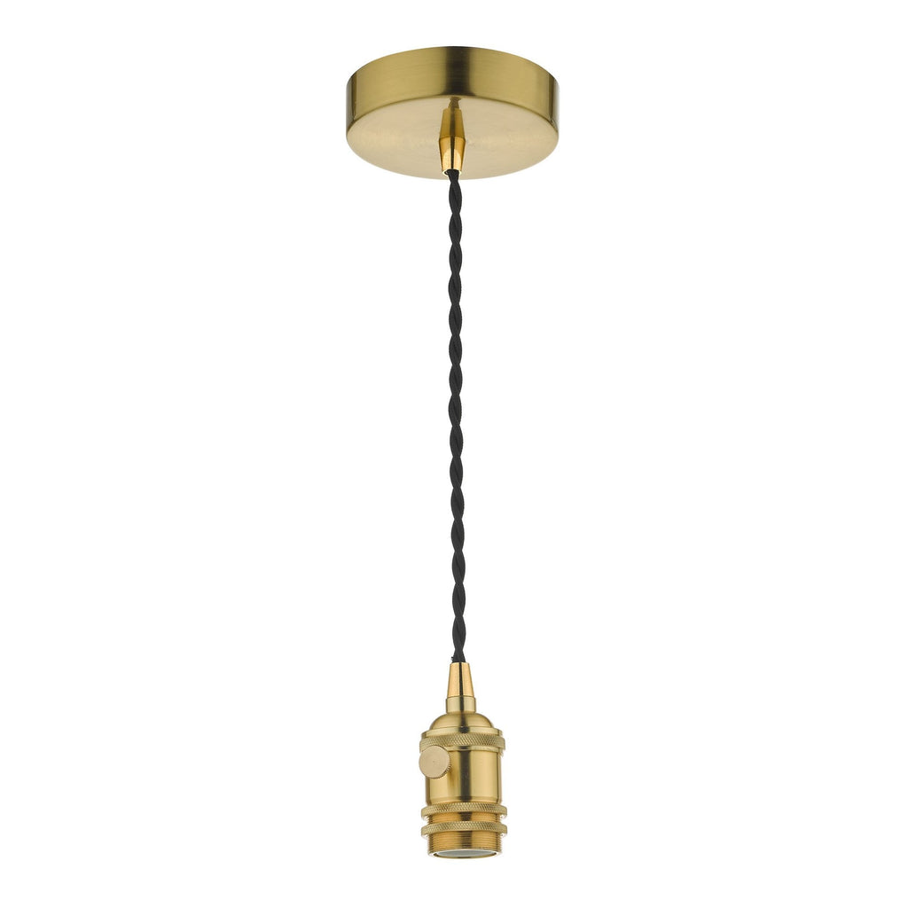 Dar SPB0140 Accessory 1 Light Suspension Brass With Black Cable