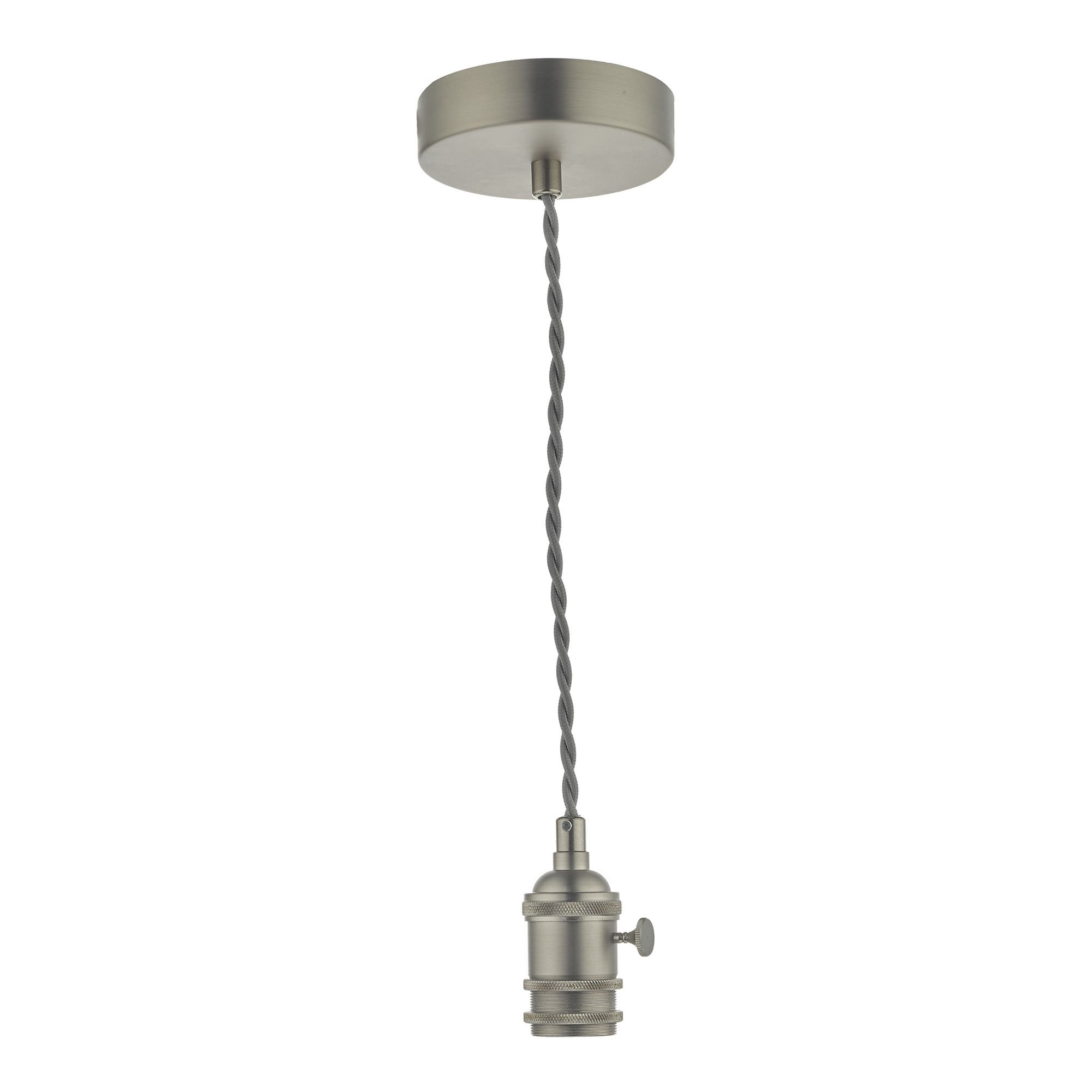 Dar SPB0161 Accessory 1 Light Suspension Antique Chrome With Grey Cable