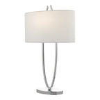 Dar UTA4250 Utara Table Lamp Polished Chrome With Shade