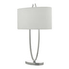 Dar UTA4250 Utara Table Lamp Polished Chrome With Shade