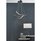 Dar UTA4250 Utara Table Lamp Polished Chrome With Shade