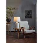Dar VON4239 Vondra Table Lamp White And Grey With Shade