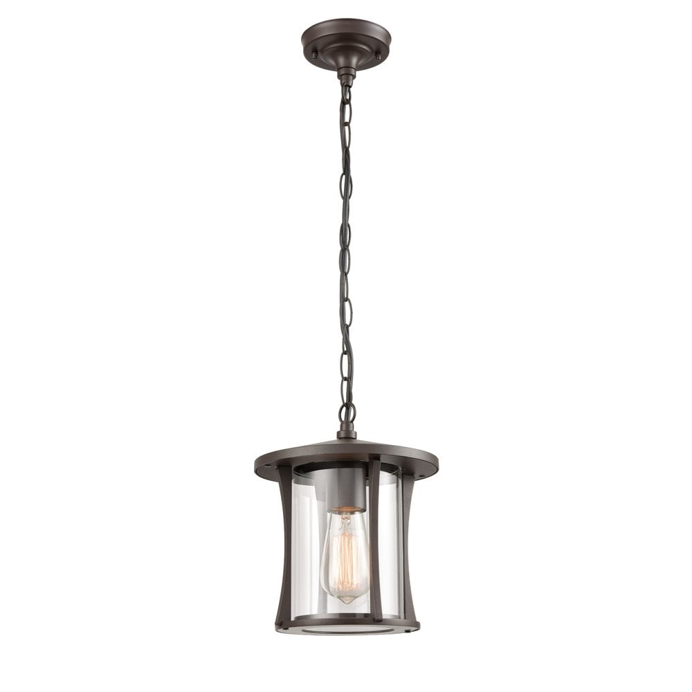 EXT6626 Alfresco Outside 1 Light Pendant Brown