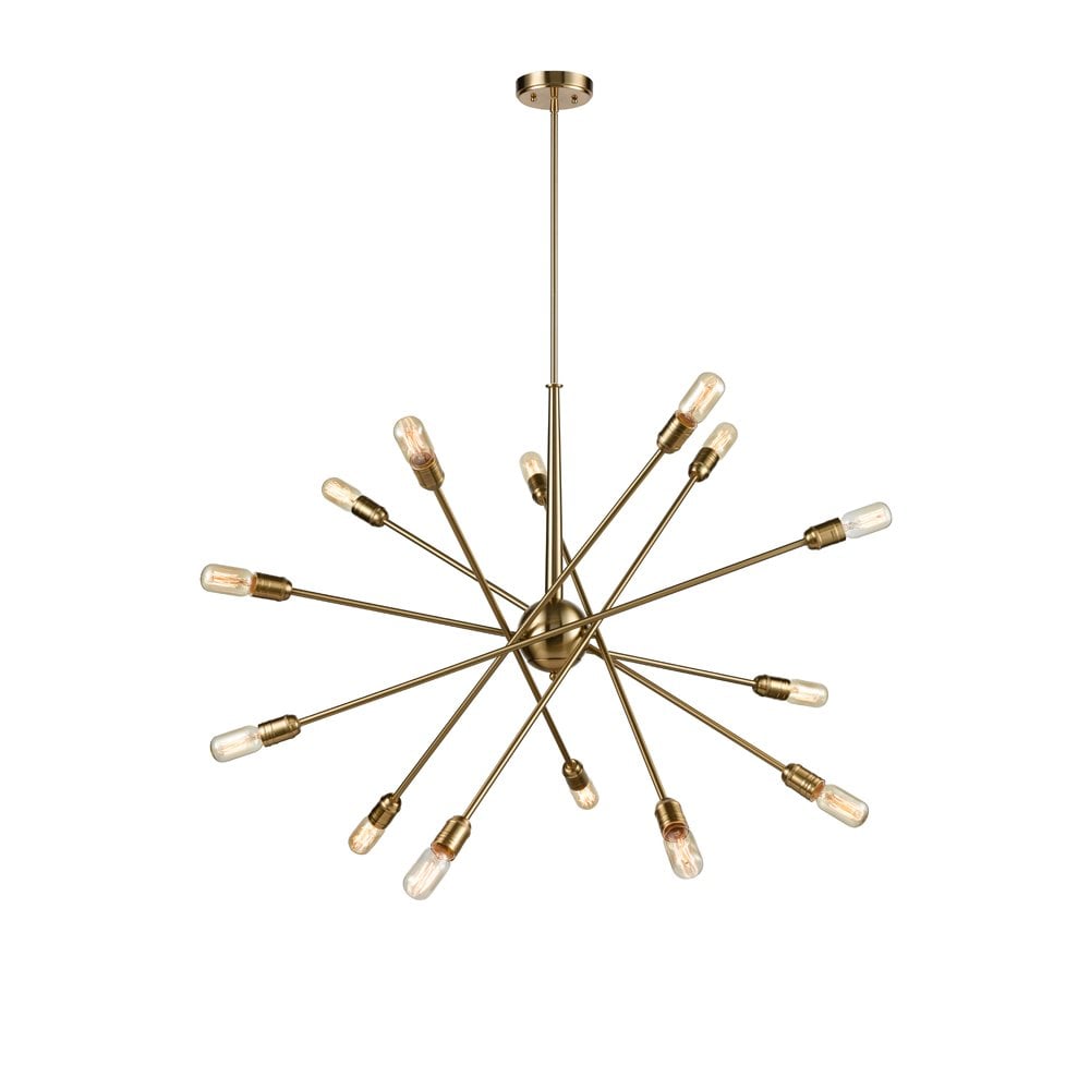 FL2398-14 14 Light Pendant Gold Colour
