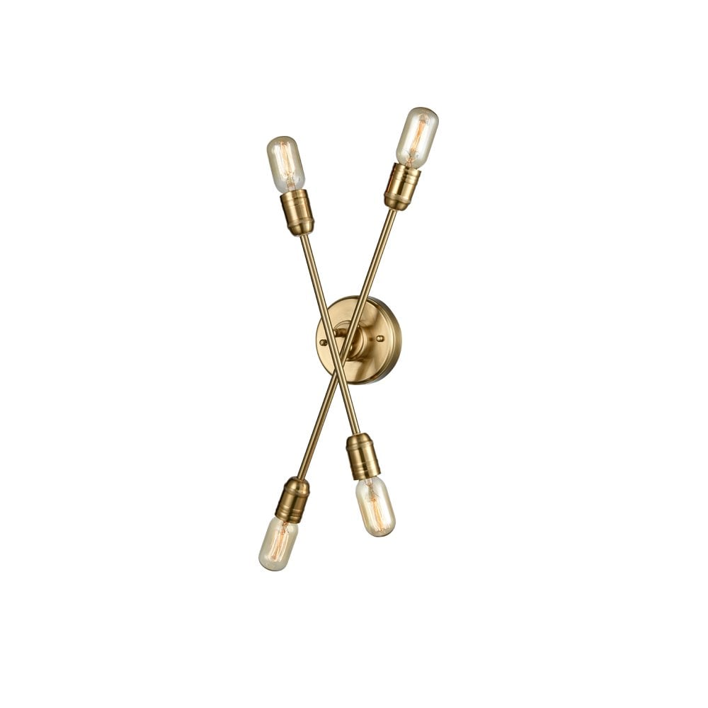 FL2398-4 4 Light Pendant Gold Colour