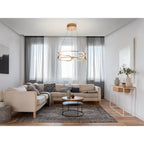 786621 Colette LED Pendant Rose Golden Opal (S)