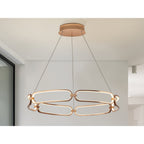 786966 Colette LED Pendant Rose Gold Opal