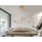 786966 Colette LED Pendant Rose Gold Opal