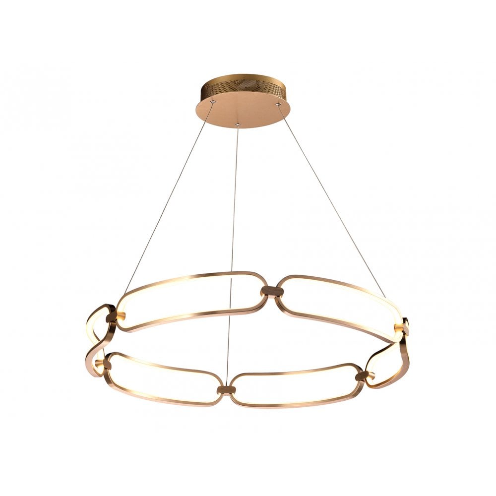 786966 Colette LED Pendant Rose Gold Opal
