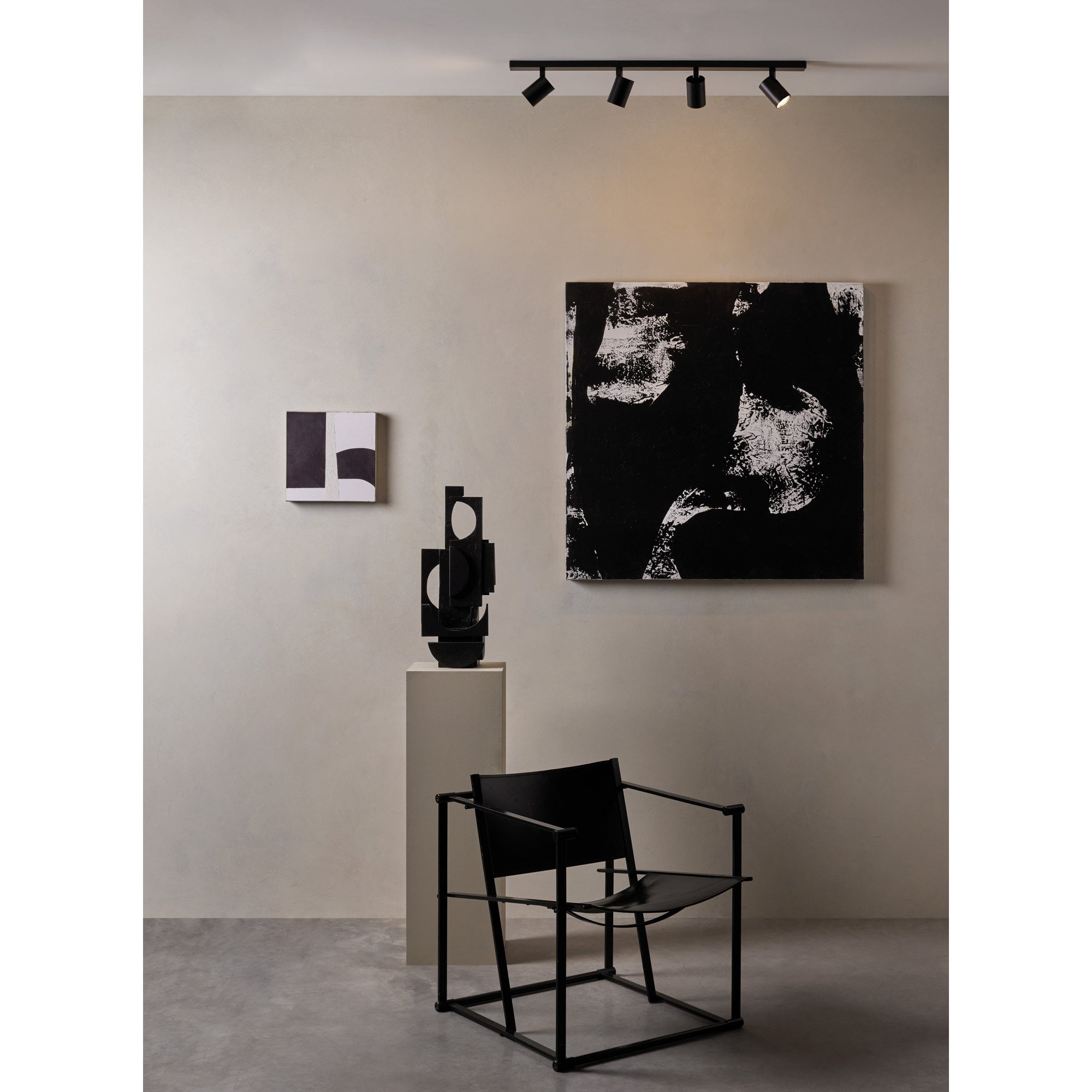 1286084 Ascoli Four Bar Spotlight Matt Black