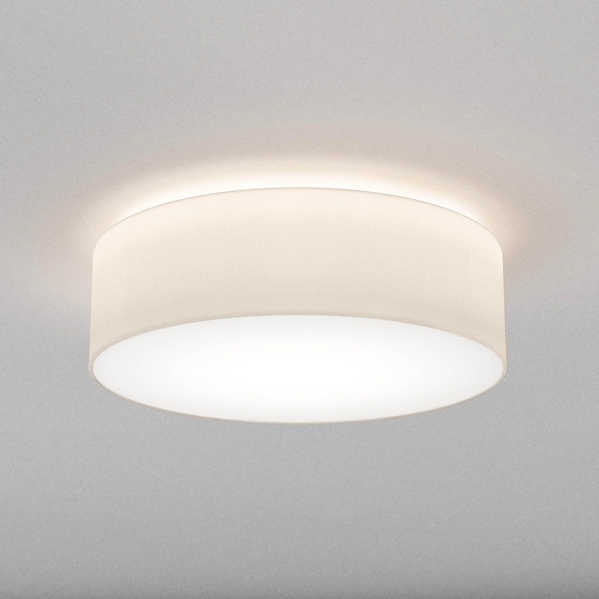 1421007 Cambria 580 3 Light Ceiling Light White Fabric