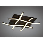 M5828 Nur Brown Oxide Square Ceiling 34W LED Dimmable Frosted Acrylic/Brown Oxide