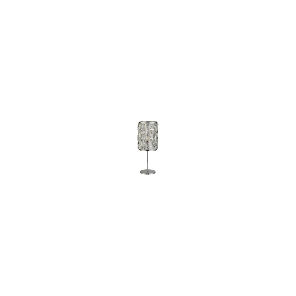 6584CC Bijou 1 Light Chrome Table Lamp Crystal Glass
