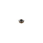 30733BG Discus 3 Light Black/gold Semiflush