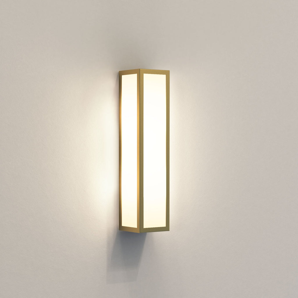 1178006 Salerno Outdoor Wall Light Natural Brass