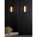 1178006 Salerno Outdoor Wall Light Natural Brass