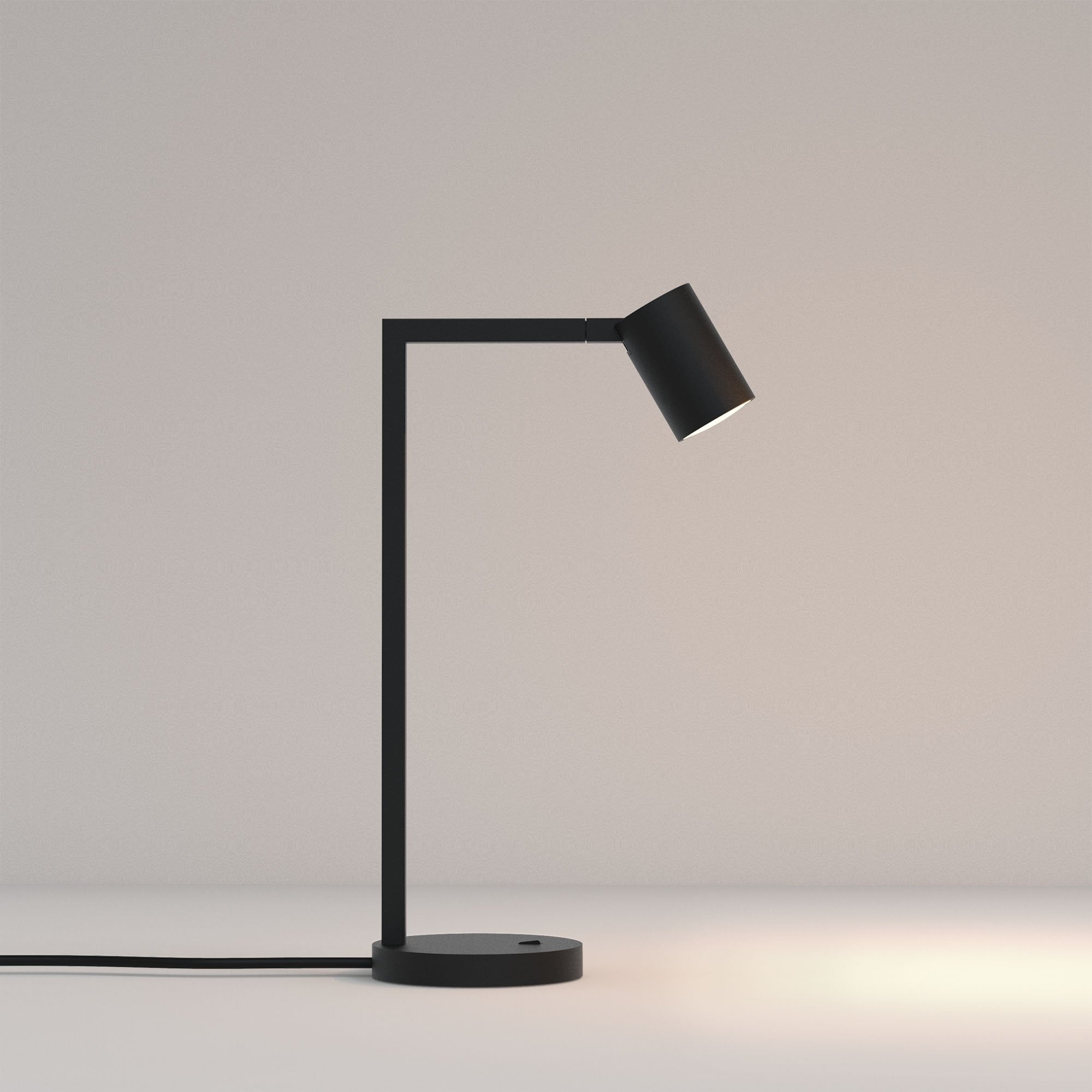 1286086 Ascoli Desk Table Light Matt Black