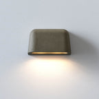 1317013 Mast Twin Outdoor Coastal Wall Light Matt Concrete