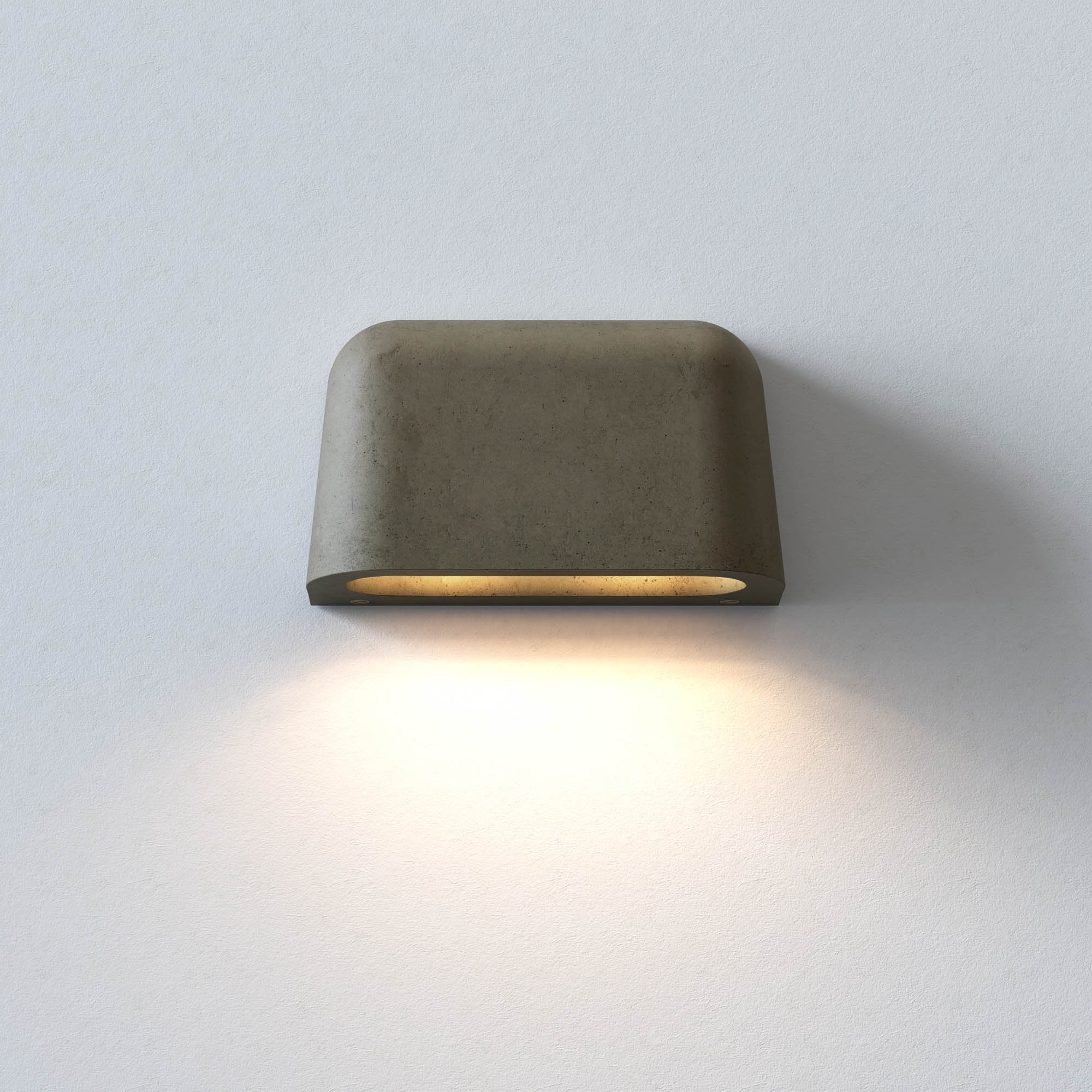 Mast Twin Outdoor Coastal Wall  Light Matt Concrete