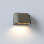 1317013 Mast Twin Outdoor Coastal Wall Light Matt Concrete