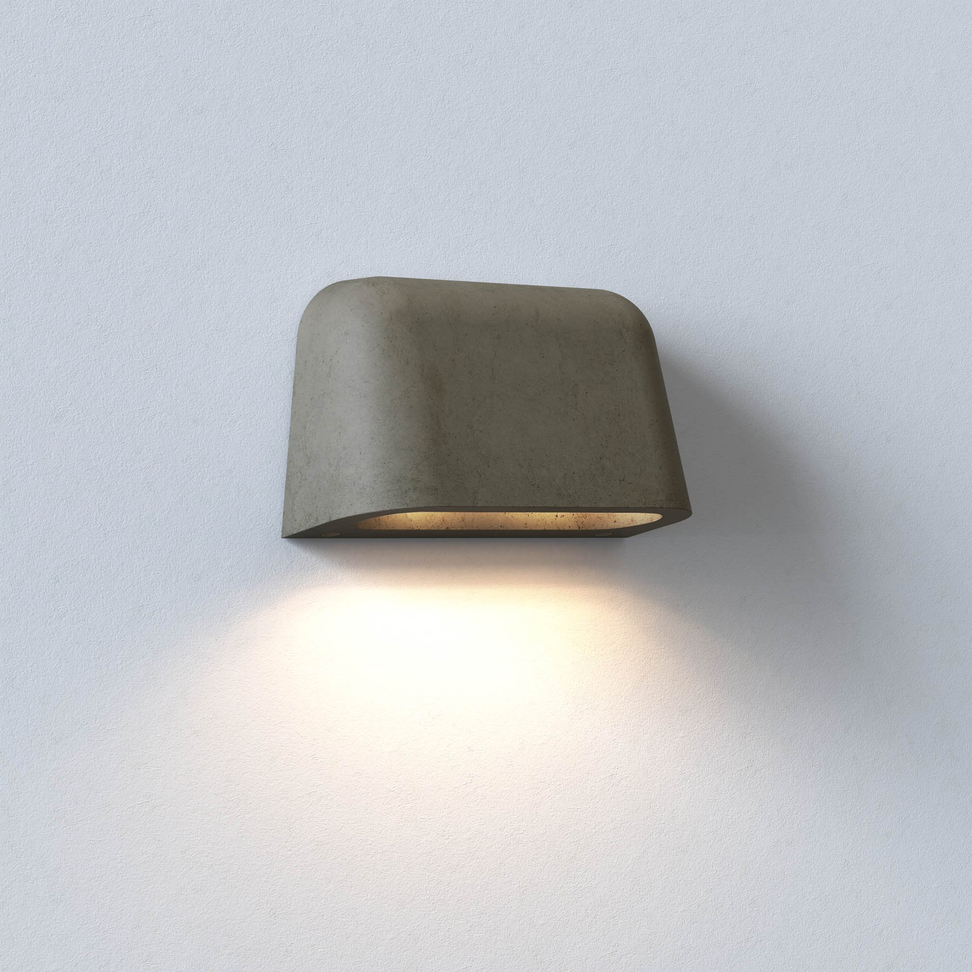 Mast Twin Outdoor Coastal Wall  Light Matt Concrete