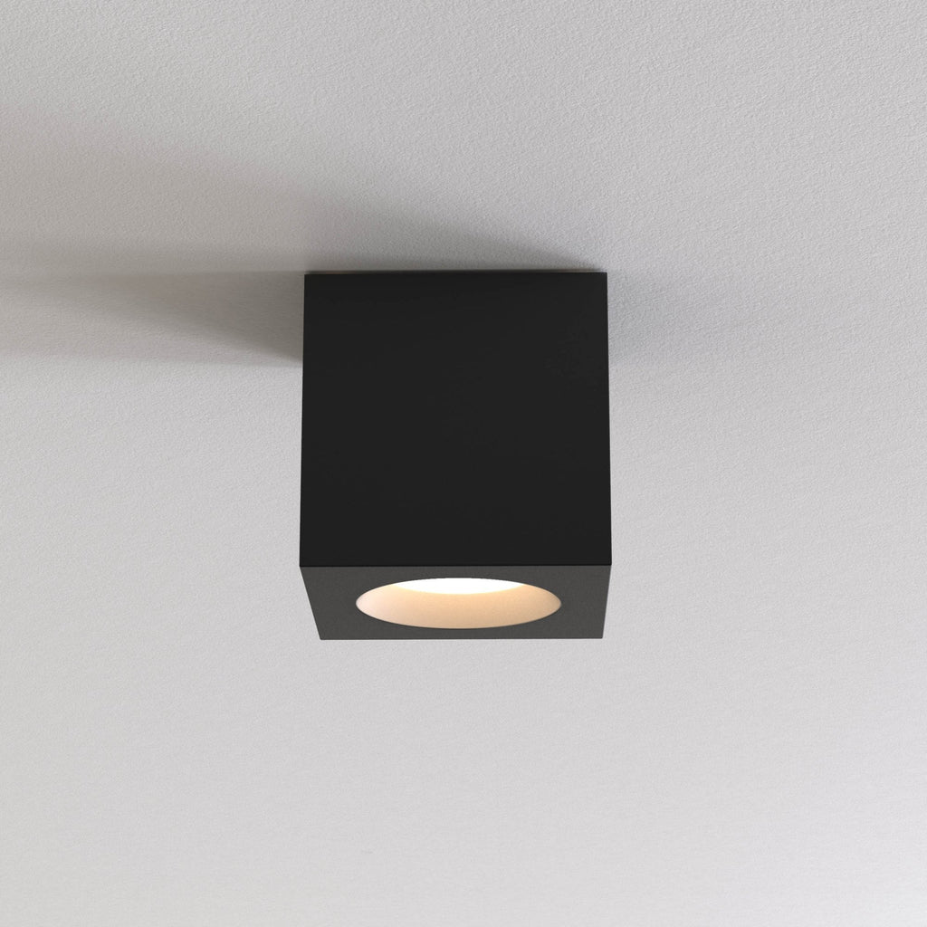 1326044 Kos Square II Outdoor Downlight/Recessed Spot Light Textured Black